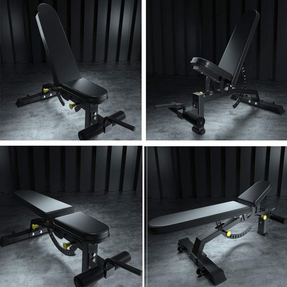 Foldable adjustable weight bench with multi-position backrest – view 10