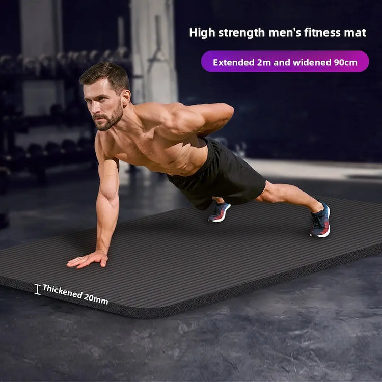 Extra-thick oversized exercise mat included in the Reformer Studio bundle