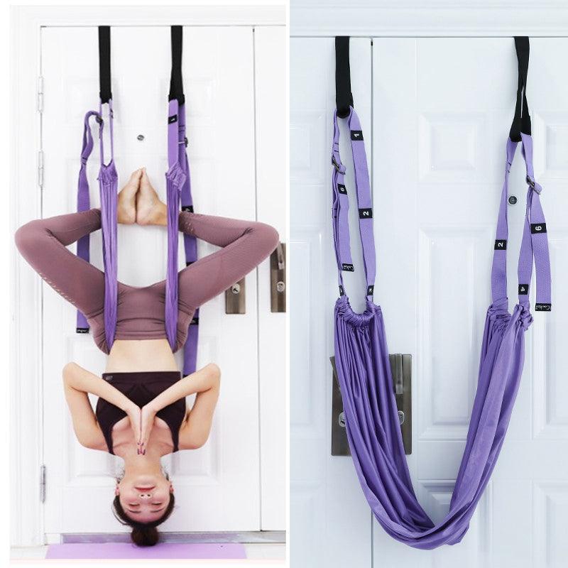 Hip stretch and split trainer belt, door-mounted yoga flexibility strap – view 5