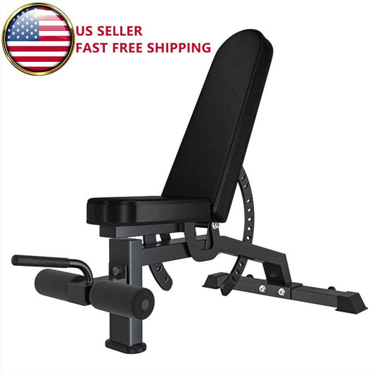 Foldable adjustable weight bench included in the Strength Corner bundle