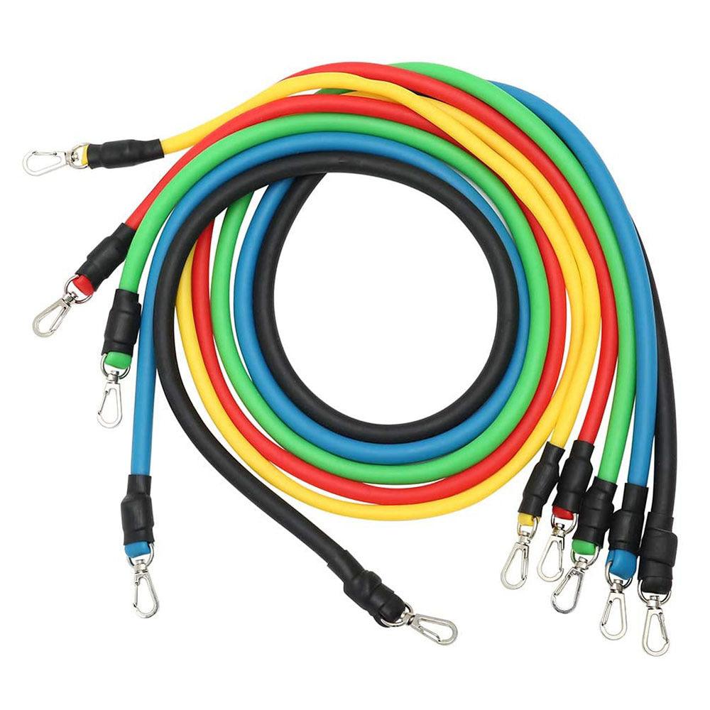 17-piece latex resistance band set – view 2