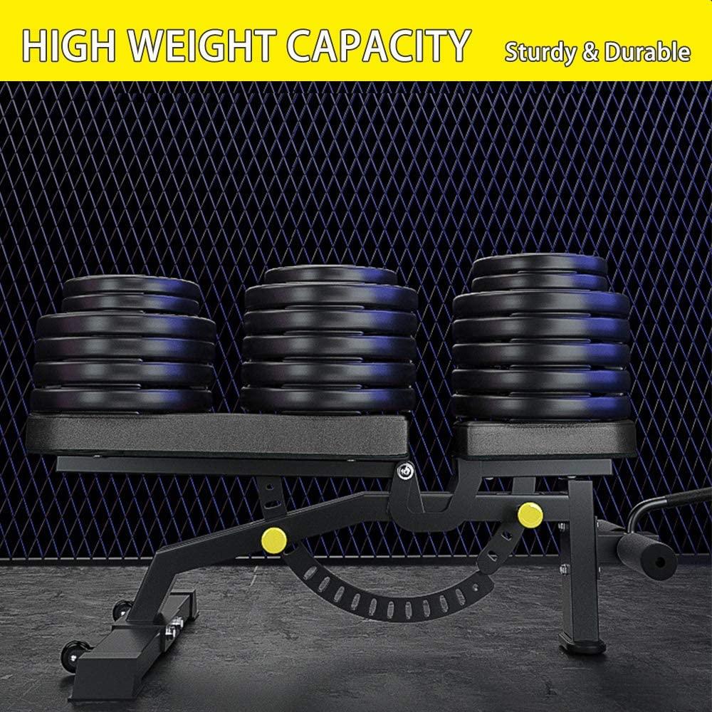 Foldable adjustable weight bench with multi-position backrest – view 4