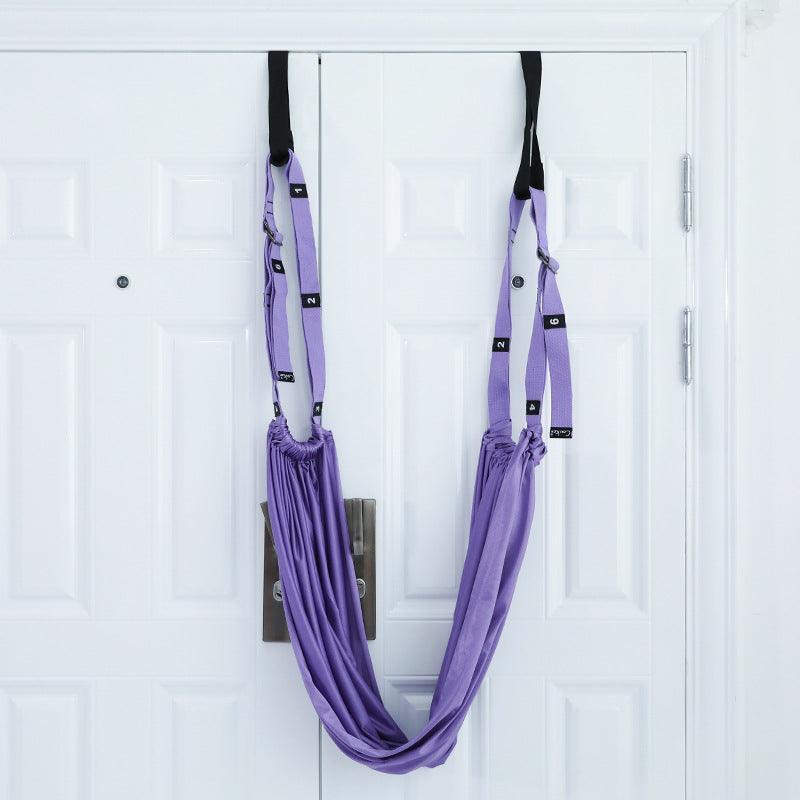 Hip stretch and split trainer belt, door-mounted yoga flexibility strap – view 3