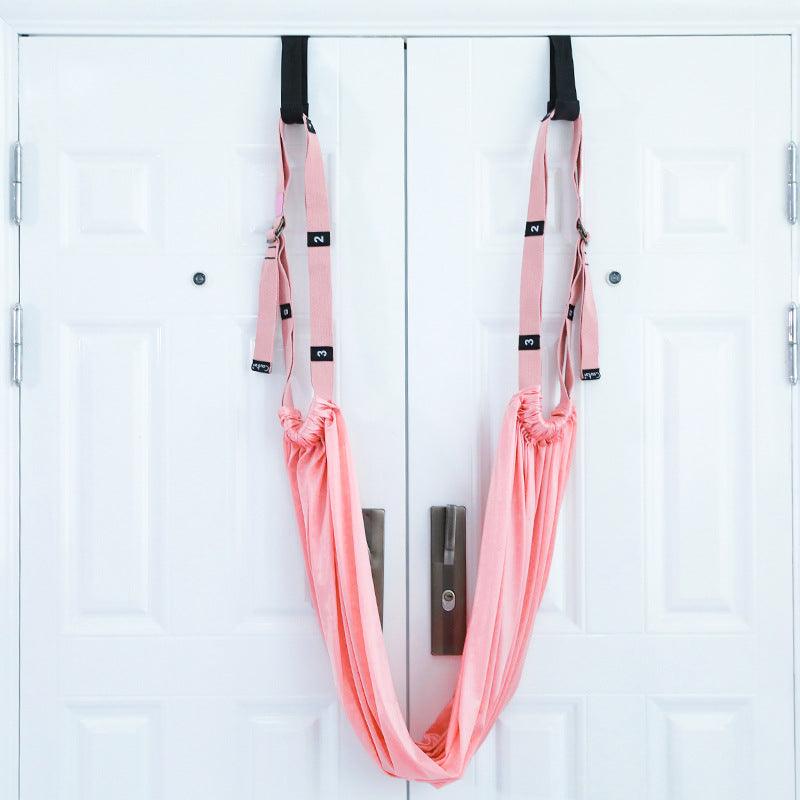 Hip stretch and split trainer belt, door-mounted yoga flexibility strap – view 4